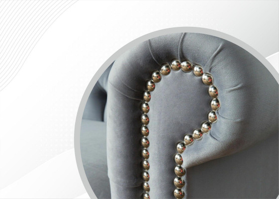 Chesterfield Sofa Couch Upholstery Fabric Leather Textile Couches Decor Suite
