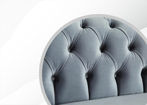 Chesterfield Sofa Couch Upholstery Fabric Leather Textile Couches Decor Suite
