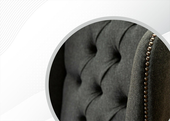Chair 1x Living Room Upholstered Chair TV Lounge Textile Seat Armchair