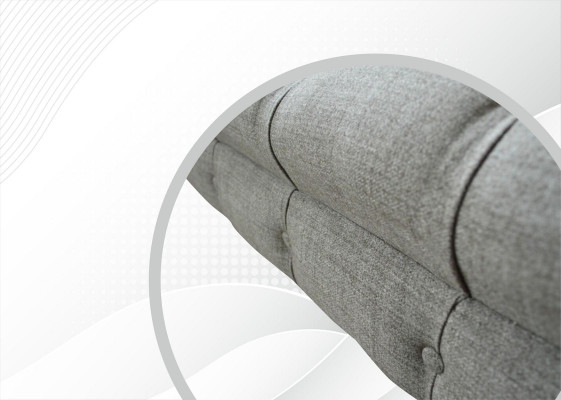 Chesterfield 3-seater designer sofa upholstered sofas couches fabric textile