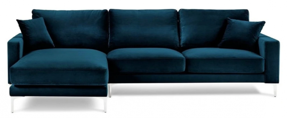 Sofas New Creative Turquoise Corner Sofa Fabric Living Room Design Couches Upholstered Sofa