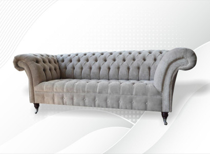 3-seater sofa living room landscape sofas upholstery suite fabric Chesterfield