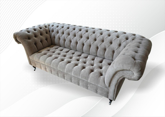 3-seater sofa living room landscape sofas upholstery suite fabric Chesterfield