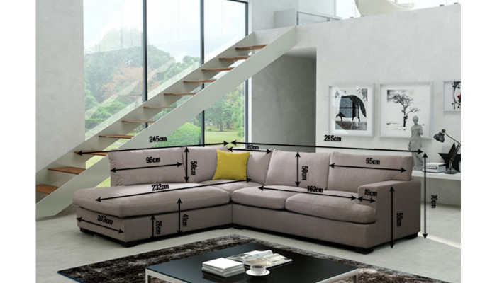 Designer sofa corner sofa fabric sofa system sofa textile velvet corner couch couch NEW
