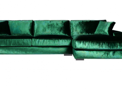 Green corner sofa, fabric sofa, living room design couches, upholstered sofas, large velvet, new.