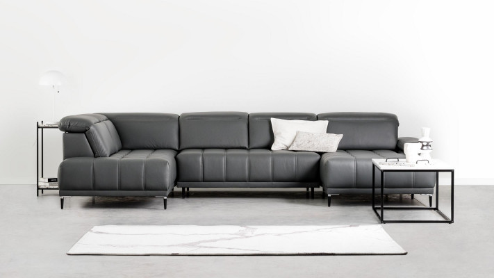 Upholstered Sofa with Bed Function Design Modern Corner Sofa U-Shape Sofa Living Landscape New