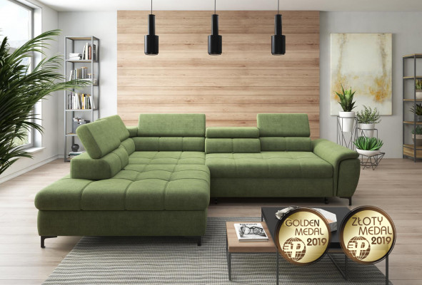 Sectional sofa L-shape sofa couch design upholstery sleeper sofa textile bed function textile