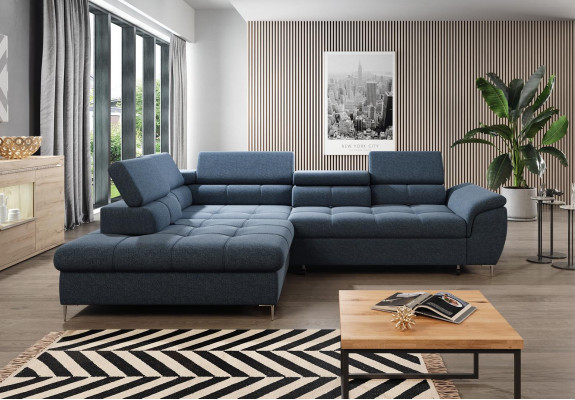 Sofa bed design corner sofa L-shape bed function couch fabric sofas cloth sleep