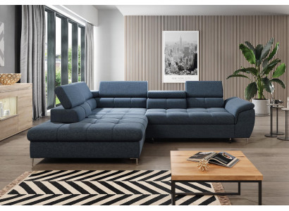Sofa bed design corner sofa L-shape bed function couch fabric sofas cloth sleep