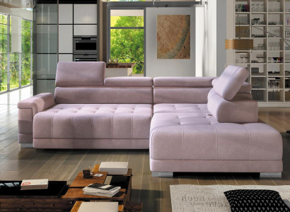 Corner sofa L-shape couch living area sofa corner design modern sofa fabric new pink
