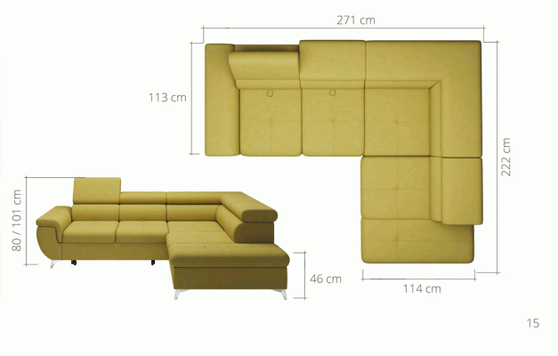 Corner sofa L-shape design sofa corner sofa couch leather upholstery sofas living landscape