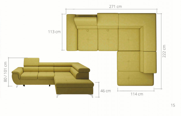 Corner sofa L-shape design sofa corner sofa couch leather upholstery sofas living landscape