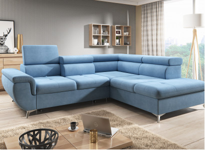 Fabric L-shaped couch living landscape corner sofa ensemble decor modern design sofa