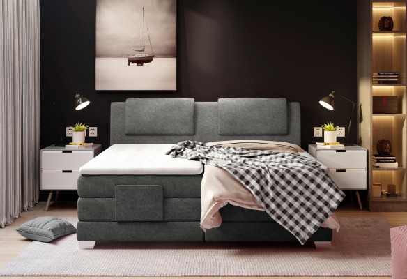 Textile design bed double beds luxury marriage box spring hotel mattress bedroom