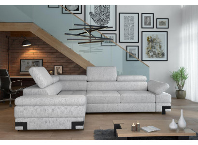 Corner sofa L-shape couch living landscape set design modern sofa fabric textile new