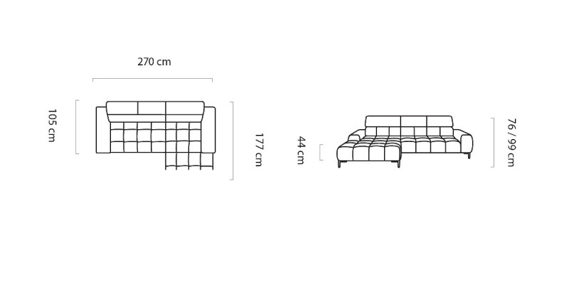 Upholstered Sleeper Sofa Textile Bed Function Sleep Design Corner Sofa L-Shape Sofa Couch