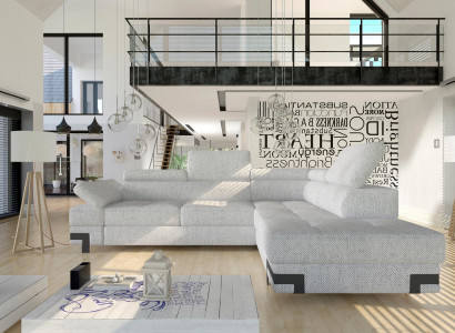 Corner sofa gray fabric L shape sofa couch design couch upholstery textile modern sofas