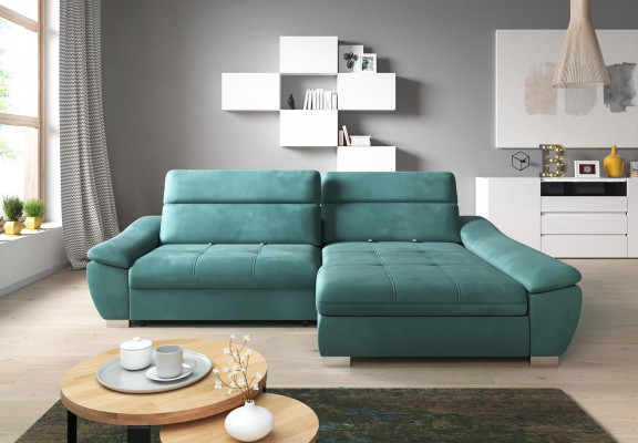 Corner sofa couch upholstery corner set L-shape multifunction textile living landscape
