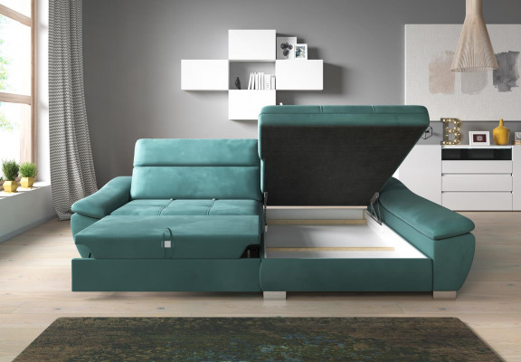Corner sofa couch upholstery corner set L-shape multifunction textile living landscape