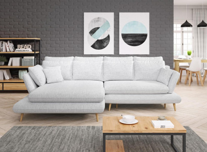 Bed function sleeper sofa corner sofa couch living landscape L-shape sofa design sofas