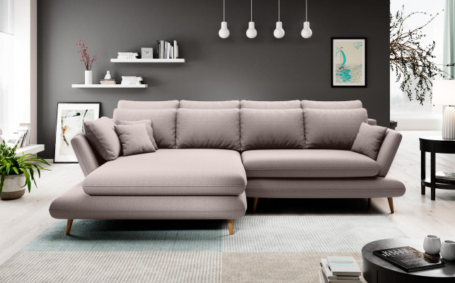Fabric L-shape couch living landscape corner sofa sofa modern design beige sofa couches