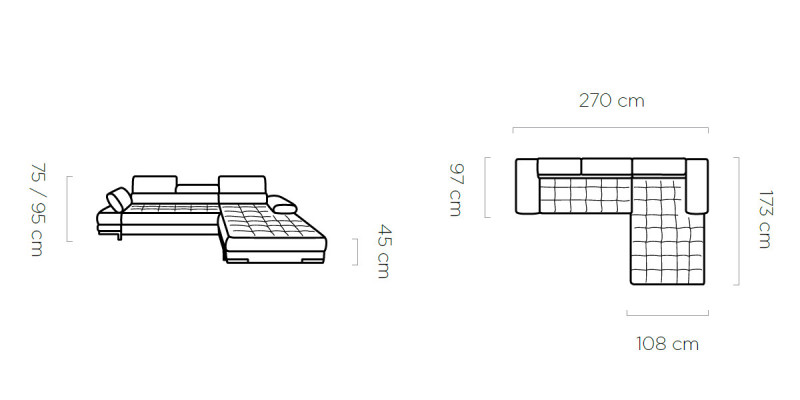 Design corner sofa L-shape bed function couch leather textile sofa multifunction fabric