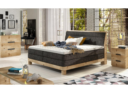 Modern luxury beds upholstered in leather and fabric box spring bed bedroom bed new