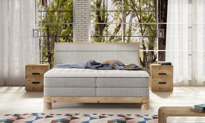 Modern luxury beds upholstered in leather and fabric box spring bed bedroom bed new