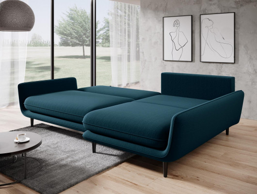 Corner sofa couch upholstery living landscape textile corner sofas set L shape new