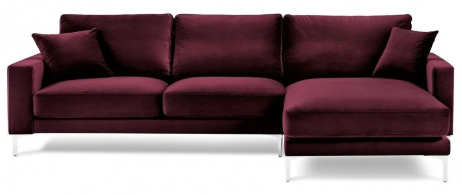 Burgundy Red Design Couches Upholstery Sofa Sofas Bordeaux Corner Sofa Fabric Living Room