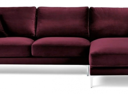 Burgundy Red Design Couches Upholstery Sofa Sofas Bordeaux Corner Sofa Fabric Living Room