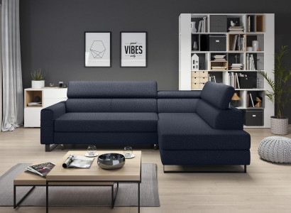 Corner sectional sofa L-shaped living area couch upholstery textile fabric leather seat couches