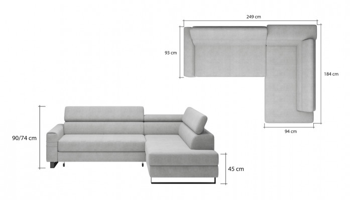 Green corner sofa textile sofa upholstered suite modern couch living landscape L shape