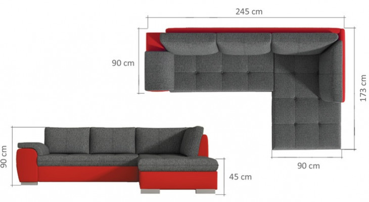 Sofa sleeper sofa designer sofa with bed function + bed box corner sofa couch NEW