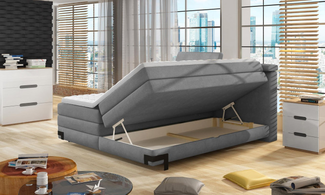 Designer bed bedroom beds textile hotel luxury upholstered box spring bed furniture