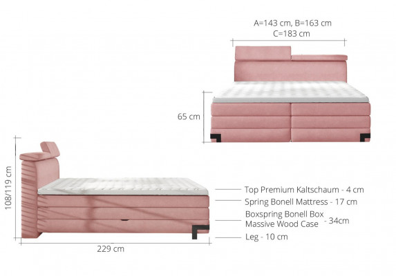 Designer bed bedroom beds textile hotel luxury upholstered box spring bed furniture