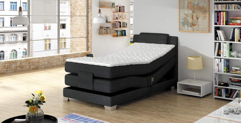 Box spring bed design bed topper innerspring upholstered bed 100 x 200 cm electric