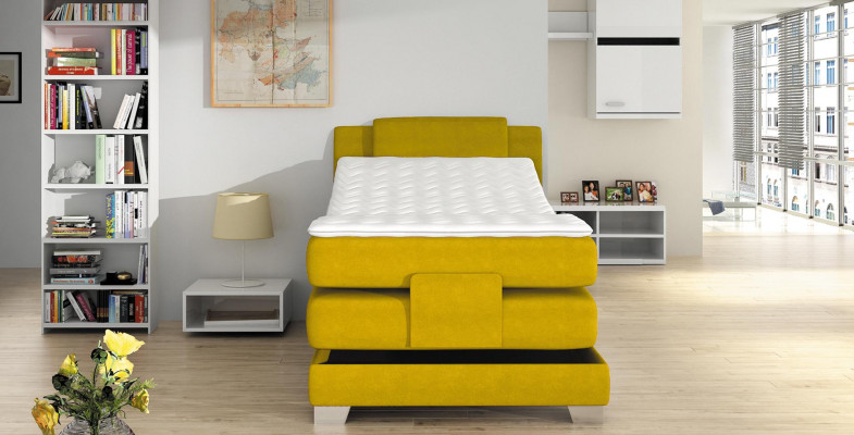 Box spring bed design bed topper innerspring upholstered bed 100 x 200 cm electric