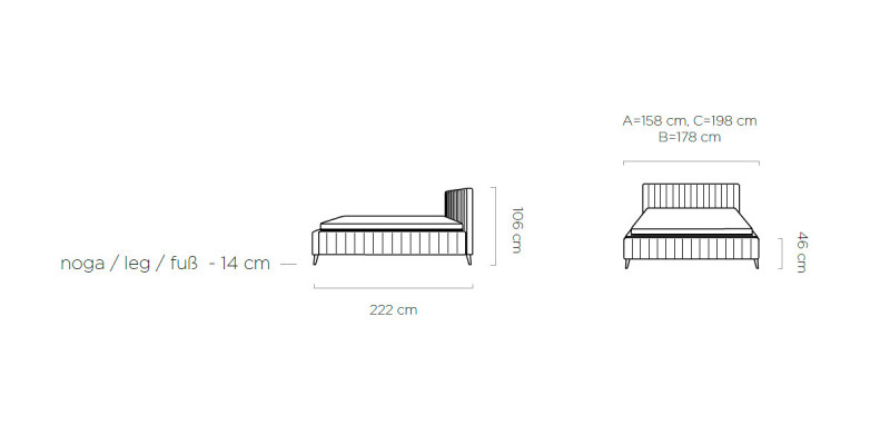 Beds Textile Hotel Luxury Upholstered Bed Frame Design Bed Bedroom 180x200