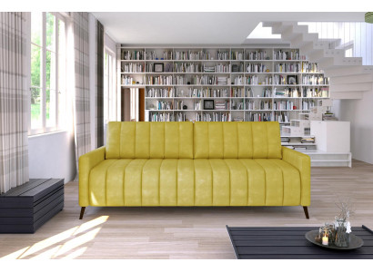 Three-seater couch upholstery design sofa modern 3-seater seating sofas room furniture yellow