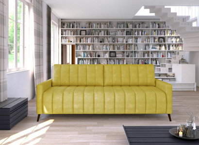 Three-seater couch upholstery design sofa modern 3-seater seating sofas room furniture yellow