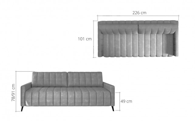 Three-seater couch upholstery design sofa modern 3-seater seating sofas room furniture yellow