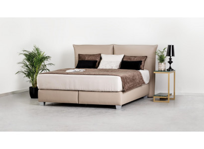 Bedroom Modern 180x200 Wood Textile Beds Bed Upholstered Bed Luxury Double New
