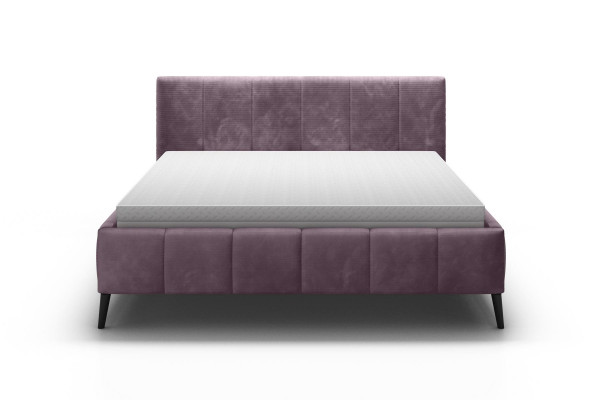 Bed Bedroom Beds 180x200 Upholstered Bed Design Double Hotel Furniture Velvet New