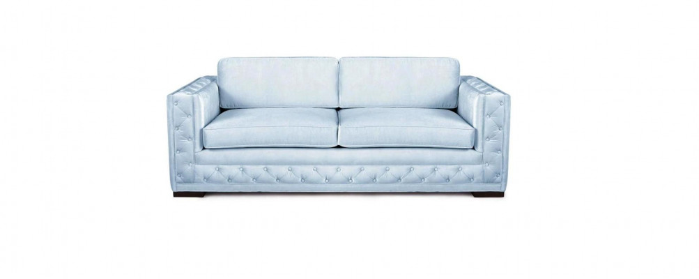 White Chesterfield Modern Design Sofa Textile Couch New Creative Furniture 3-Seater