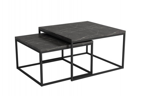 Designer Set 2x Coffee Table Side Table Living Room Table
