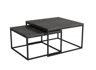 Designer Set 2x Coffee Table Side Table Living Room Table