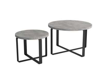 Modern luxury coffee table double round 2x coffee table furniture design