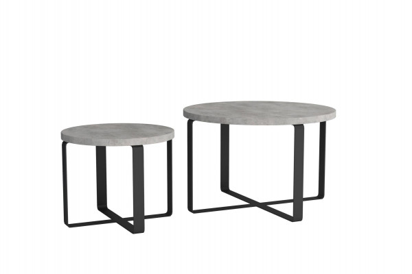 Modern luxury coffee table double round 2x coffee table furniture design