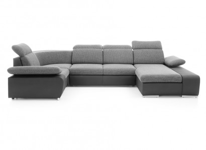 Corner sofa U-shape sofa living landscape suite upholstery bed function design